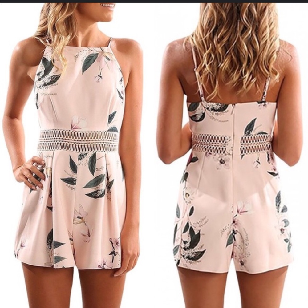 Keepsake pink floral romper